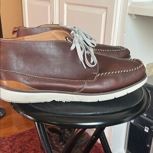 Clarks Brown Leather Chukka Boots